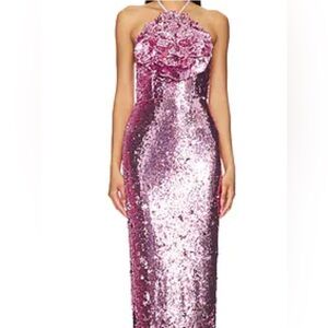 Lovers + Friends Sparkling Pink Maxi Dress